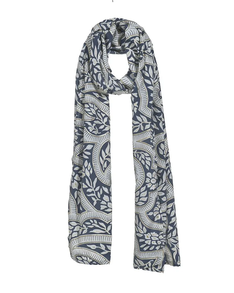 ΦΟΥΛΑΡΙ ΕΜΠΡΙΜΕ ΜΠΛΕ/ΛΕΥΚΟ ΜΕ ΧΡΥΣΕΣ ΛΕΠΤΟΜΕΡΕΙΕΣ 180X60 (100% CREPE) ΦΟΥΛΑΡΙ ΕΜΠΡΙΜΕ ΜΠΛΕ/ΛΕΥΚΟ ΜΕ ΧΡΥΣΕΣ ΛΕΠΤΟΜΕΡΕΙΕΣ 180X60 (100% CREPE)