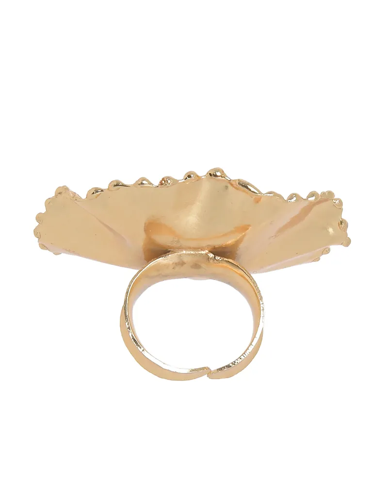 ΔΑΧΤΥΛΙΔΙ ΣΤΡΟΓΓΥΛΟ ΣΕ ΧΡΥΣΟ ΧΡΩΜΑ (100% BRASS)