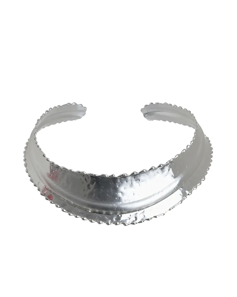 ΚΟΛΙΕ MINIMAL ΣΕ ΑΣΗΜΙ ΧΡΩΜΑ (100% BRASS)