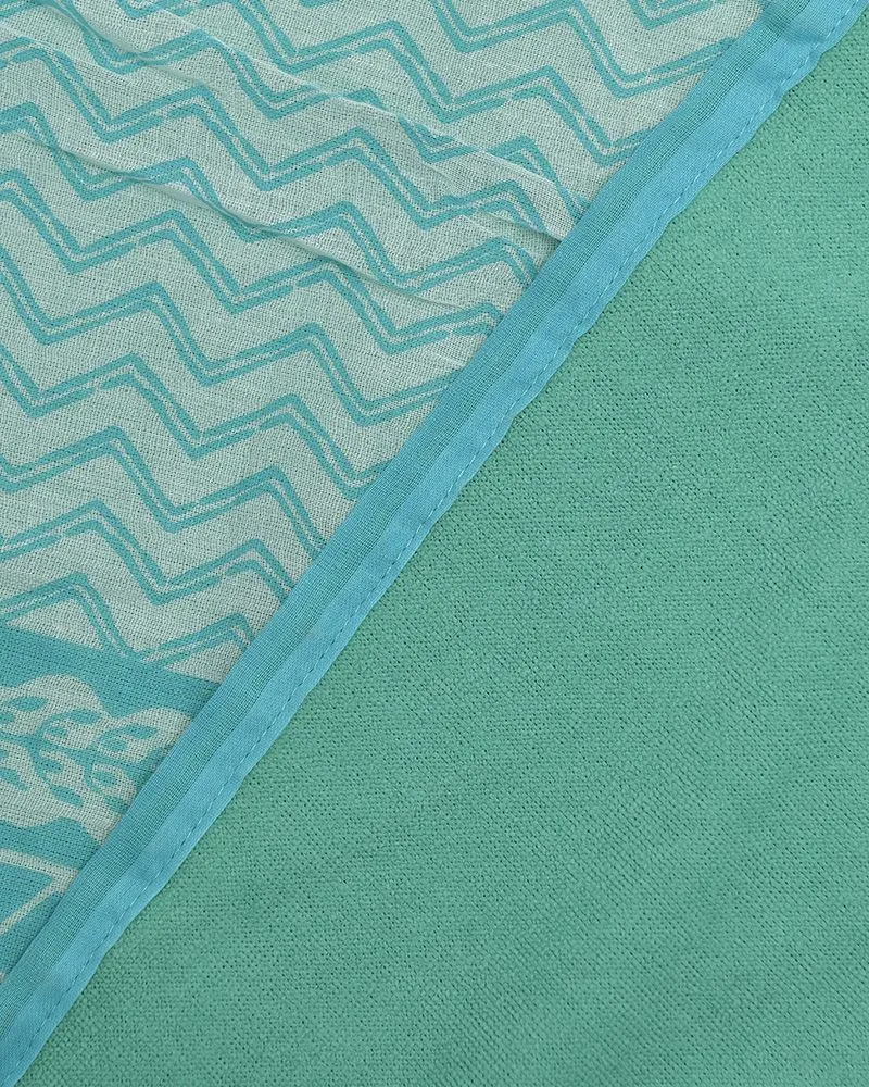 ΠΕΤΣΕΤΑ ΘΑΛΑΣΣΗΣ ΔΙΠΛΗΣ ΟΨΗΣ ΤΥΡΚΟΥΑΖ/ΛΕΥΚΟ 100X180 (100% COTTON)