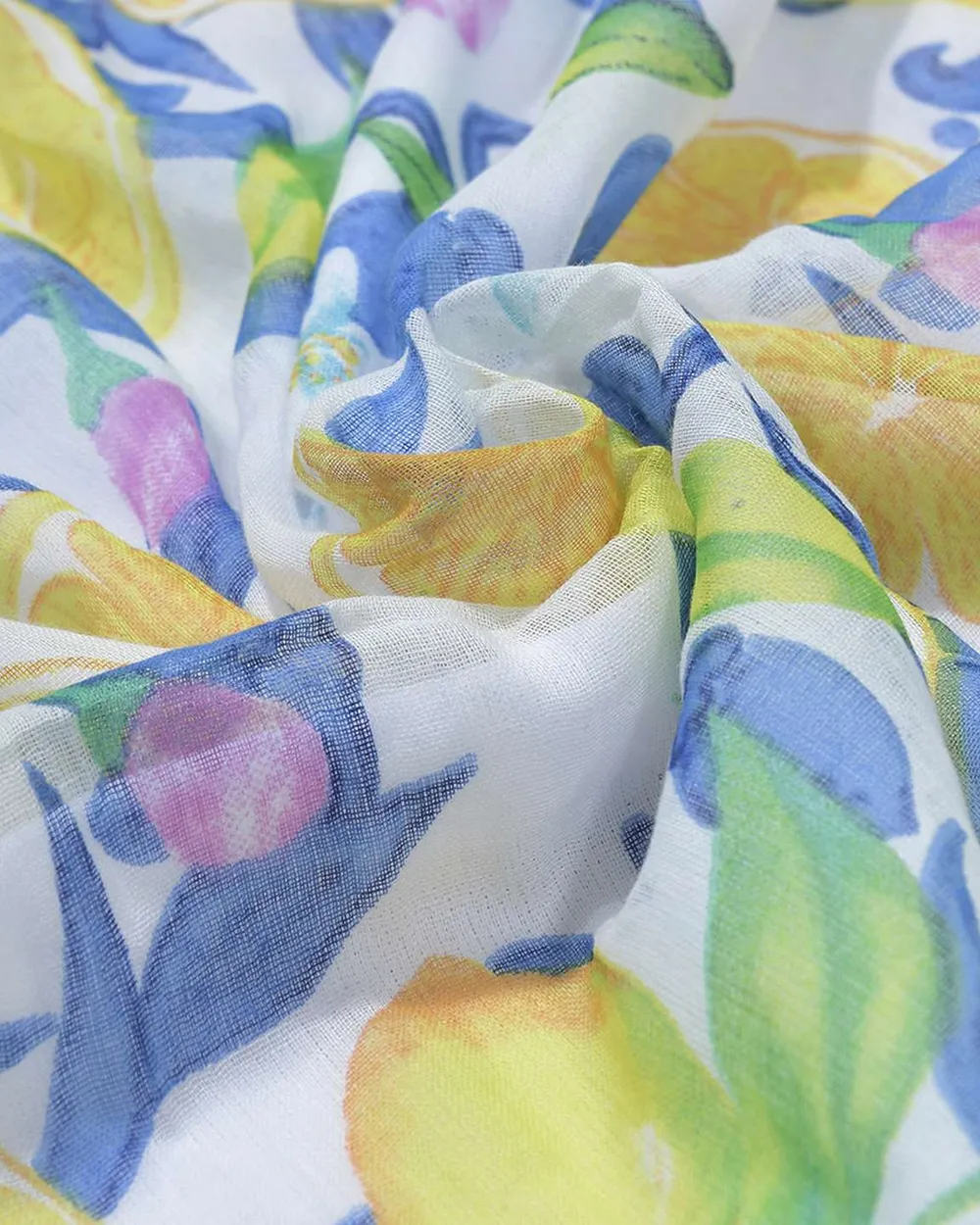 ΠΕΤΣΕΤΑ ΘΑΛΑΣΣΗΣ ΔΙΠΛΗΣ ΟΨΗΣ ΛΕΥΚΗ/ΜΠΛΕ ΜΕ ΛΕΜΟΝΙΑ 100X180 (100% COTTON)