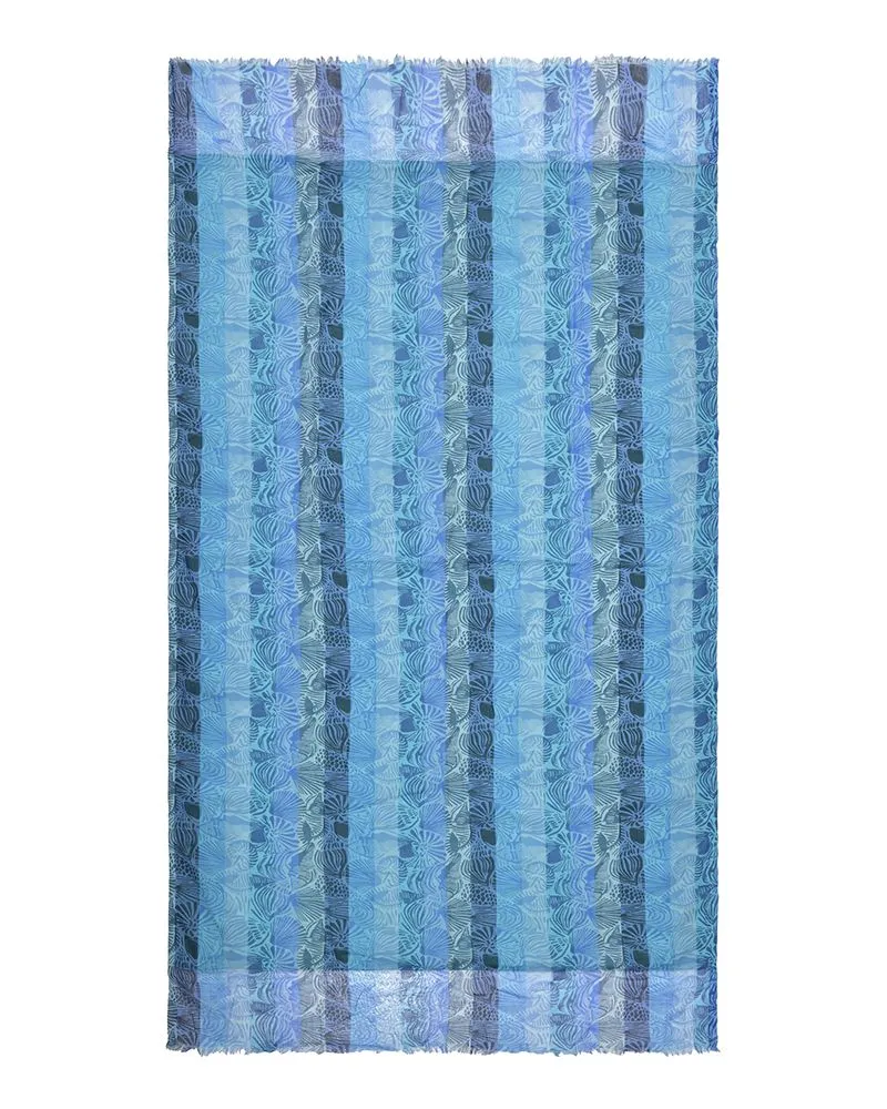 ΠΕΤΣΕΤΑ ΘΑΛΑΣΣΗΣ ΔΙΠΛΗΣ ΟΨΗΣ ΜΠΛΕ/ΤΥΡΚΟΥΑΖ ΜΕ ΚΟΧΥΛΙΑ 100X180 (100% COTTON)