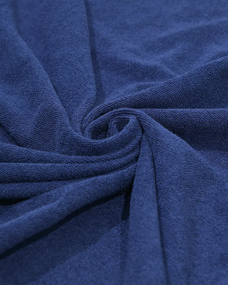 ΠΕΤΣΕΤΑ ΘΑΛΑΣΣΗΣ ΔΙΠΛΗΣ ΟΨΗΣ ΣΕ ΜΠΛΕ ΧΡΩΜΑ ΜΕ ΦΟΙΝΙΚΕΣ 100X180 (50% COTTON 50% POLYESTER)