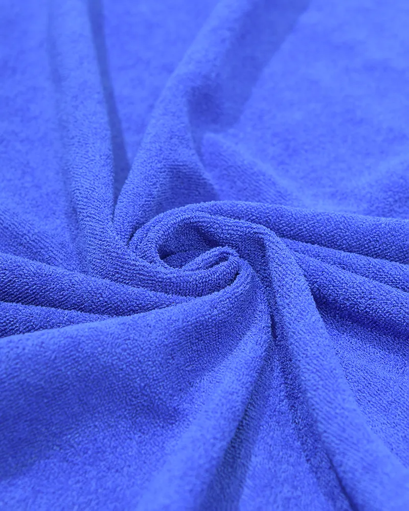 ΠΕΤΣΕΤΑ ΘΑΛΑΣΣΗΣ ΔΙΠΛΗΣ ΟΨΗΣ ΣΕ ΠΟΡΤΟΚΑΛΙ/ΓΑΛΑΖΙΟ ΧΡΩΜΑ ΜΕ ΦΥΛΛΑ 100X180 (50% COTTON 50% POLYESTER)