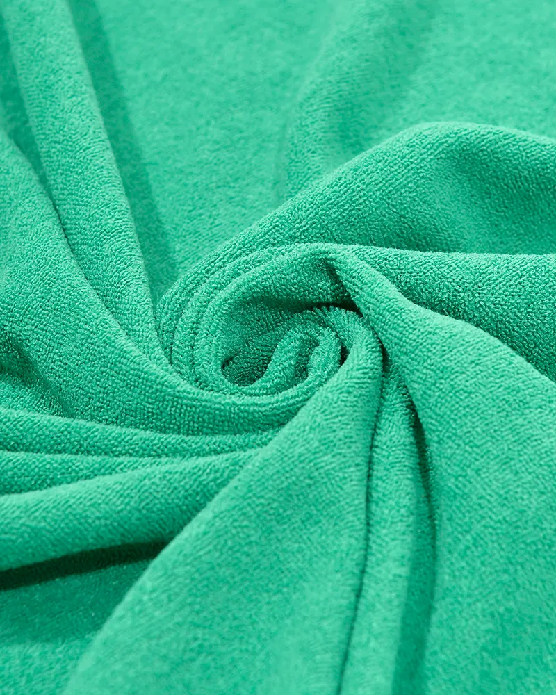 ΠΕΤΣΕΤΑ ΘΑΛΑΣΣΗΣ ΔΙΠΛΗΣ ΟΨΗΣ ΠΡΑΣΙΝΗ 100X180 (50% COTTON 50% POLYESTER)