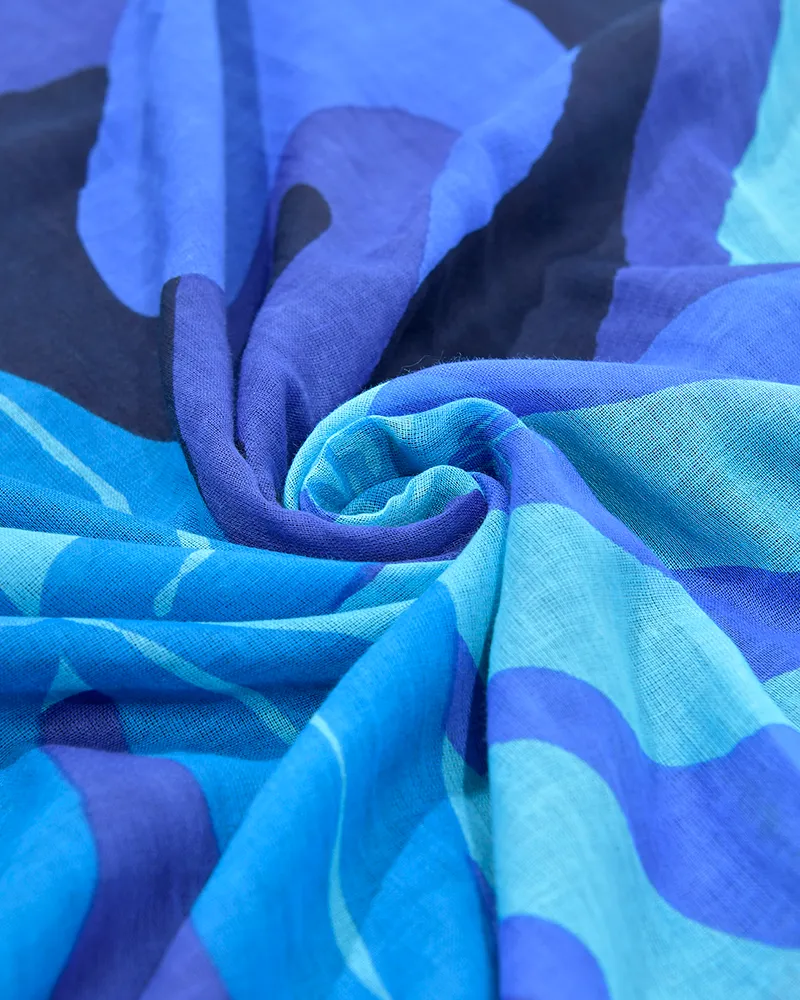 ΠΕΤΣΕΤΑ ΘΑΛΑΣΣΗΣ ΔΙΠΛΗΣ ΟΨΗΣ ΜΠΛΕ 100X180 (50% COTTON 50% POLYESTER)