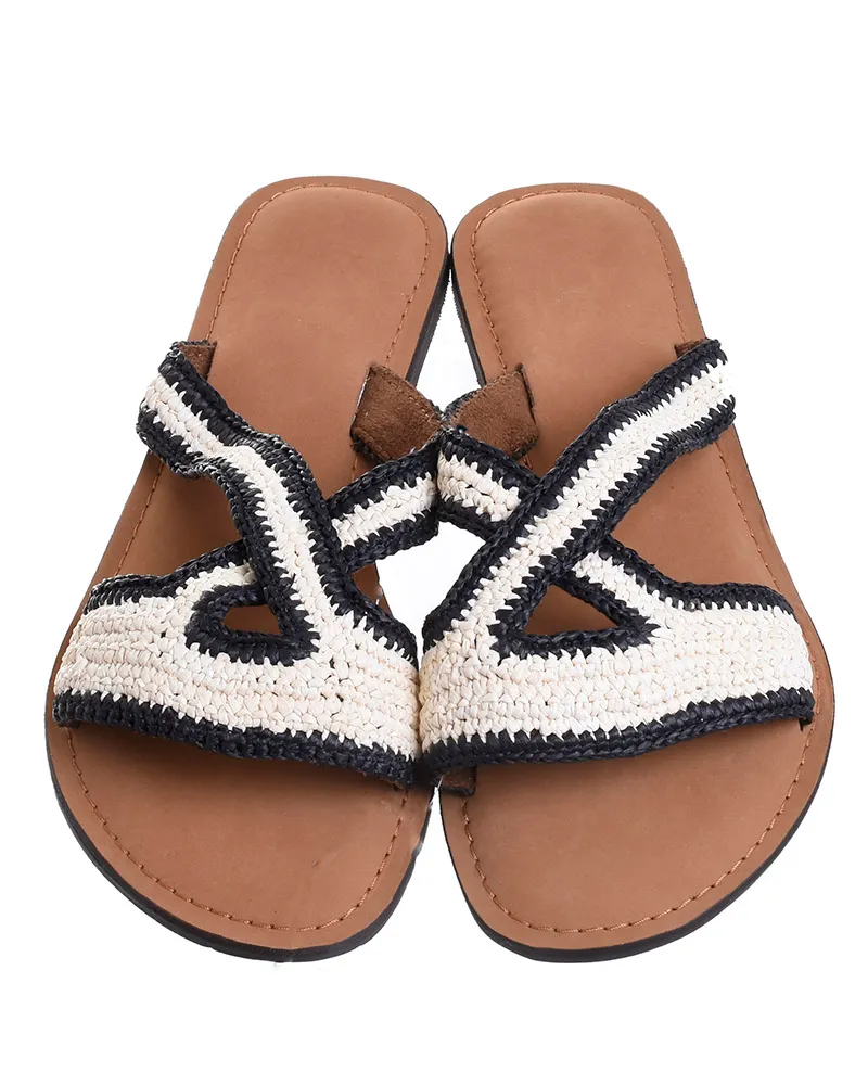 ΣΑΝΔΑΛΙ ΜE ΨΑΘΙΝΑ ΛΟΥΡΑΚΙΑ ΧΙΑΣΤΙ(EU 40)