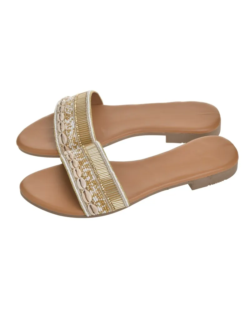 ΣΑΝΔΑΛΙ ΛΕΥΚΟ/ΧΡΥΣΟ ΜΕ ΚΟΧΥΛΙΑ (EU 41)