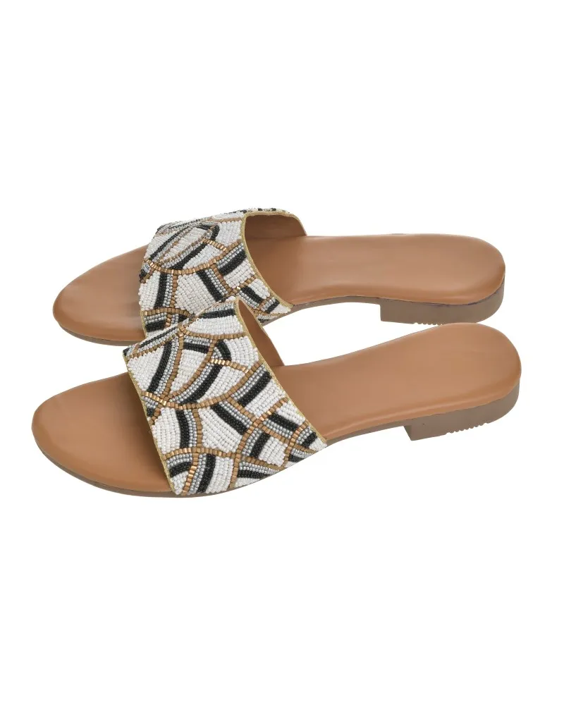 ΣΑΝΔΑΛΙ ΑΣΠΡΟ/ΜΑΥΡΟ/ΧΡΥΣΟ ΜΕ ΧΑΝΤΡΕΣ (EU 41) ΣΑΝΔΑΛΙ ΑΣΠΡΟ/ΜΑΥΡΟ/ΧΡΥΣΟ ΜΕ ΧΑΝΤΡΕΣ (EU 41)