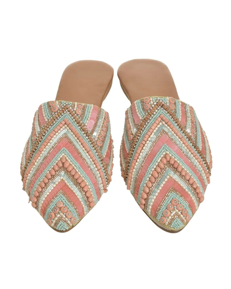 MULES ΣΕ ΡΟΖ/ΧΡΥΣΟ ΜΕ ΧΑΝΤΡΕΣ (EU 37)