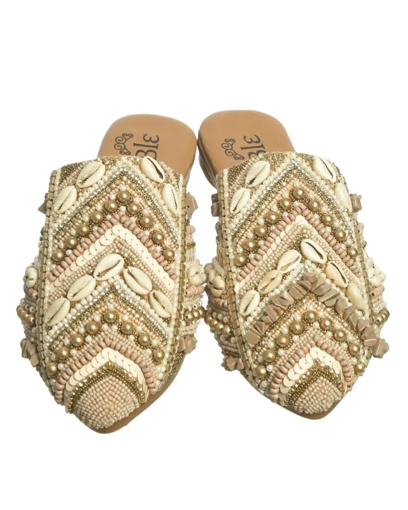 MULES ΜΠΕΖ/ΡΟΖ/ΧΡΥΣΟ ΜΕ ΚΟΧΥΛΙΑ ΚΑΙ XANΤΡΕΣ (EU 40)