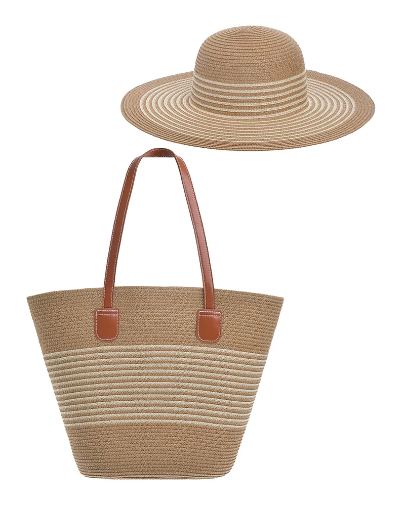 S/2 ΚΑΠΕΛΟ ΚΑΙ ΤΣΑΝΤΑ ΨΑΘΙΝΑ ΣΕ ΚΑΦΕ/ΜΠΕΖ ΧΡΩΜΑ (100% PAPER) 42X25X28 S/2 ΚΑΠΕΛΟ ΚΑΙ ΤΣΑΝΤΑ ΨΑΘΙΝΑ ΣΕ ΚΑΦΕ/ΜΠΕΖ ΧΡΩΜΑ (100% PAPER) 42X25X28