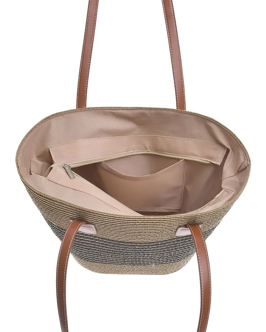 S/2 ΚΑΠΕΛΟ ΚΑΙ ΤΣΑΝΤΑ ΨΑΘΙΝΑ ΣΕ ΚΑΦΕ/ΜΑΥΡΟ ΧΡΩΜΑ (100% PAPER) 42X25X28