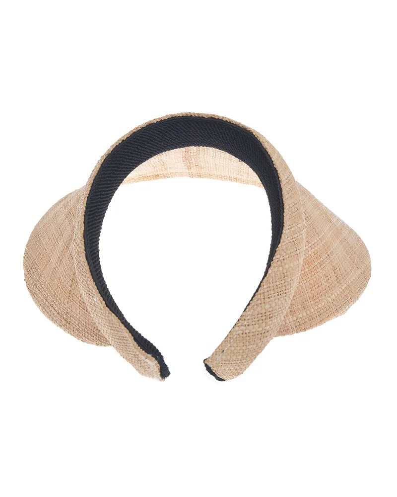 ΚΑΠΕΛΟ ΑΝΟΙΧΤΟ ΨΑΘΙΝΟ ΣΕ ΜΠΕΖ ΧΡΩΜΑ ONE SIZE 20CM (100% RAFFIA)