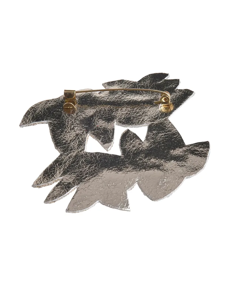 ΚΑΡΦΙΤΣΑ ”ΨΑΡΙΑ” ΧΡΥΣΟ/ΑΣΗΜΙ ΜΕ ΧΑΝΤΡΕΣ ΚΑΙ ΠΕΡΛΕΣ