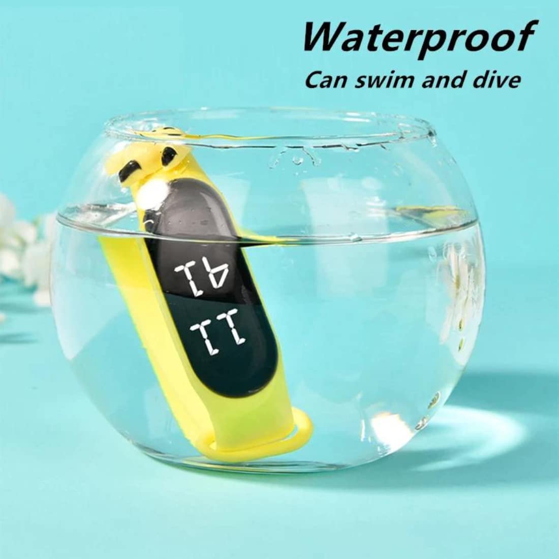 Παιδικό Αδιάβροχο Ρολόι με οθόνη Led και 3D καρπούζι AG-015 μαύρο