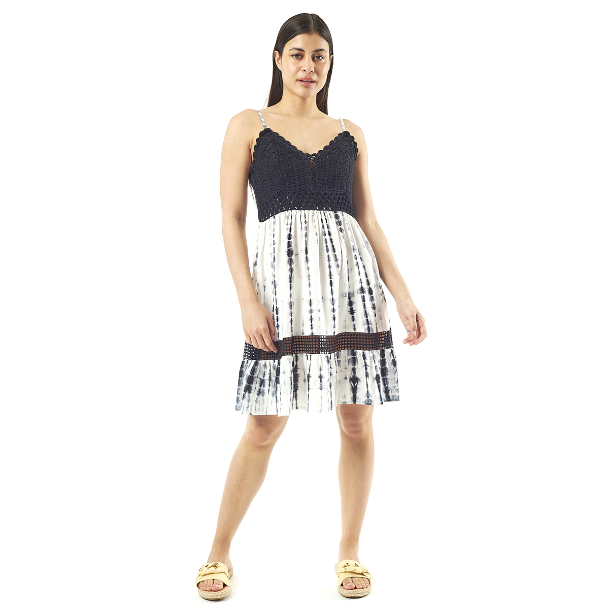 Verde Γυναικείο Φόρεμα 52-0044 Ρεγιόν Ινδίας Πολύχρωμο