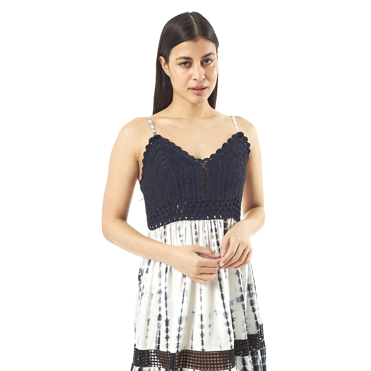 Verde Γυναικείο Φόρεμα 52-0044 Ρεγιόν Ινδίας Πολύχρωμο