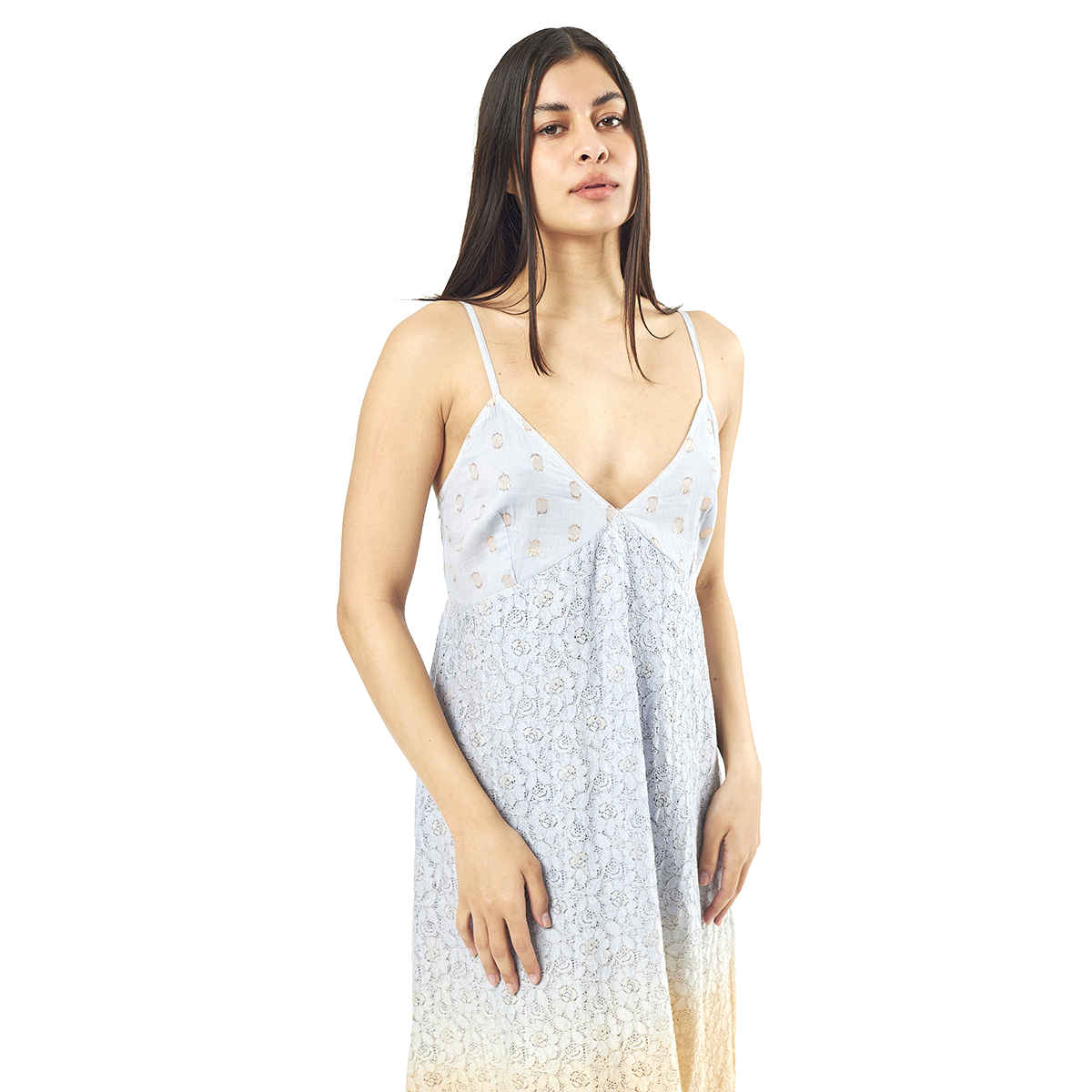 Verde Γυναικείο Φόρεμα 52-0053 90% Cotton 10% Νάιλον Ινδίας Πολύχρωμο