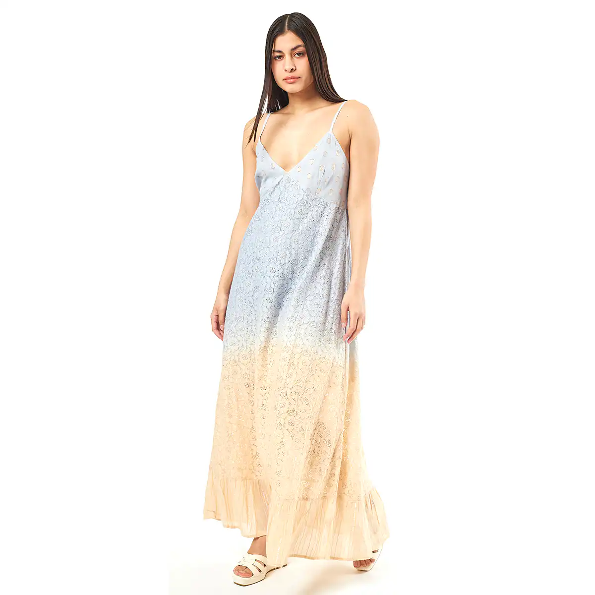 Verde Γυναικείο Φόρεμα 52-0053 90% Cotton 10% Νάιλον Ινδίας Πολύχρωμο