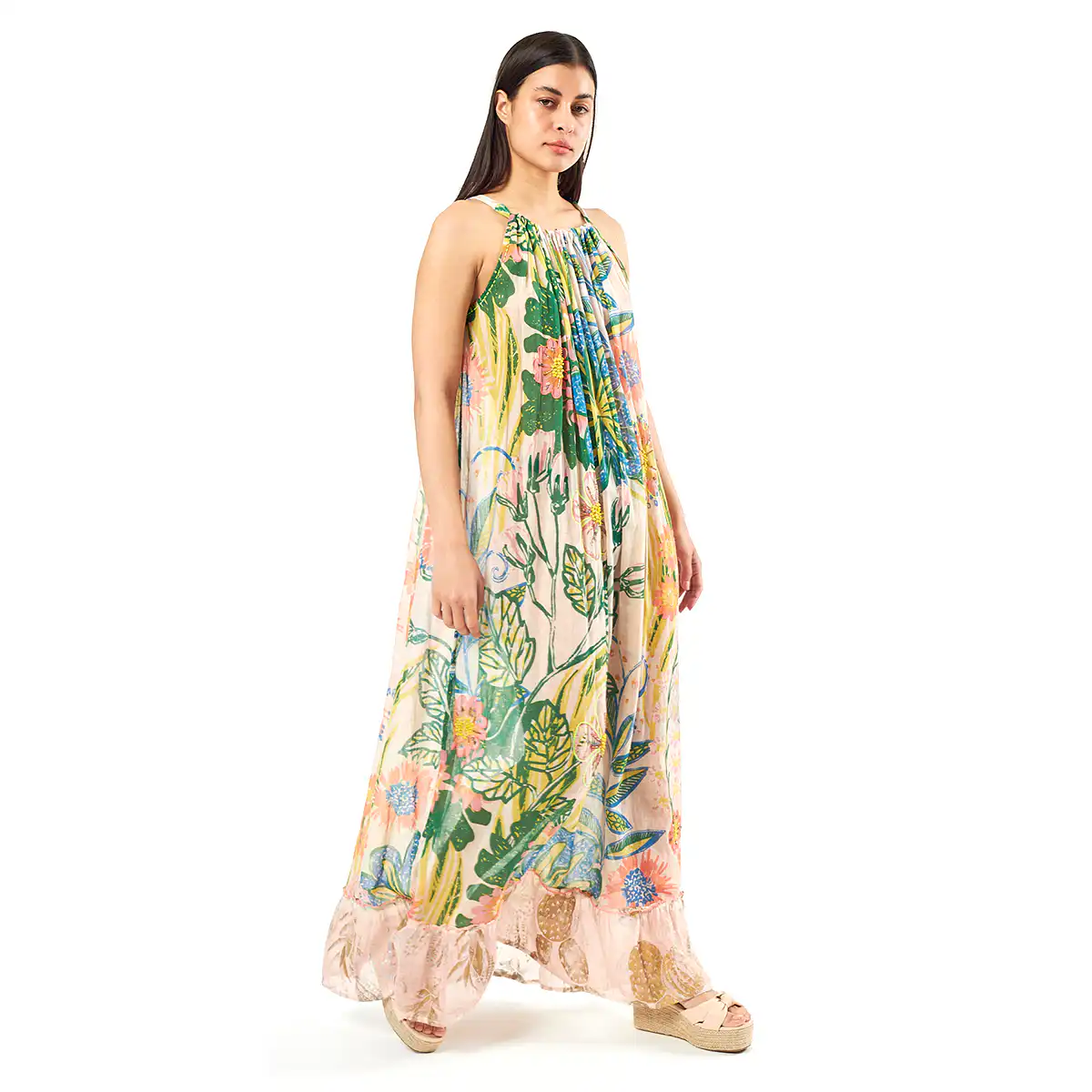 Verde Γυναικείο Φόρεμα 52-0059 Cotton Ινδίας Πολύχρωμο Verde Γυναικείο Φόρεμα 52-0059 Cotton Ινδίας Πολύχρωμο