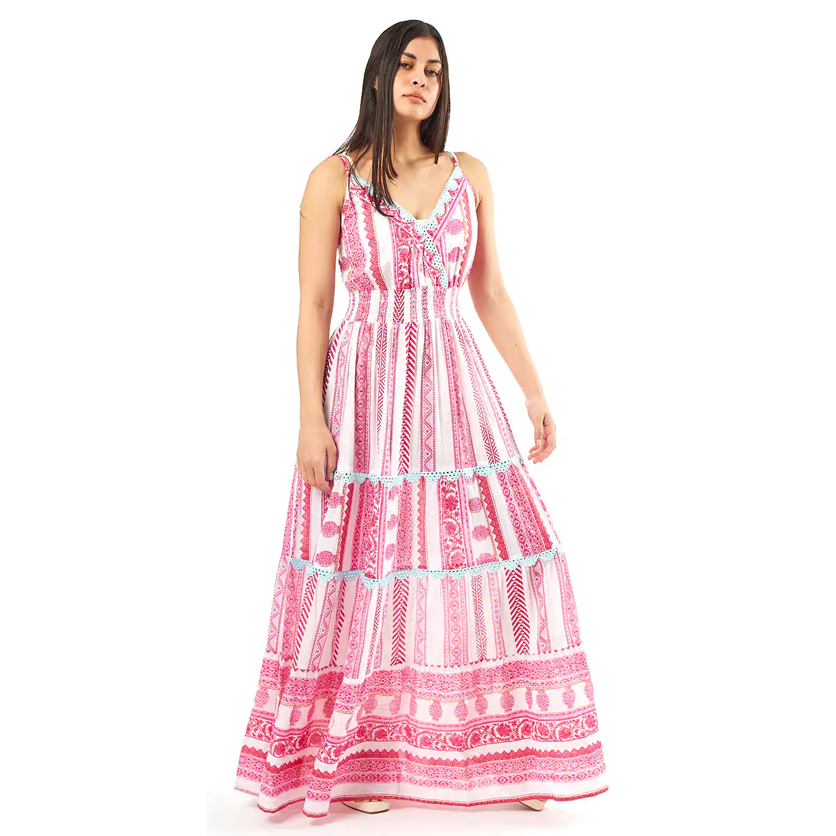 Verde Γυναικείο Φόρεμα 52-0064 Cotton Ινδίας Πολύχρωμο Verde Γυναικείο Φόρεμα 52-0064 Cotton Ινδίας Πολύχρωμο