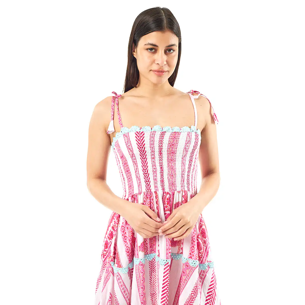 Verde Γυναικείο Φόρεμα 52-0065 Cotton Ινδίας Πολύχρωμο Verde Γυναικείο Φόρεμα 52-0065 Cotton Ινδίας Πολύχρωμο