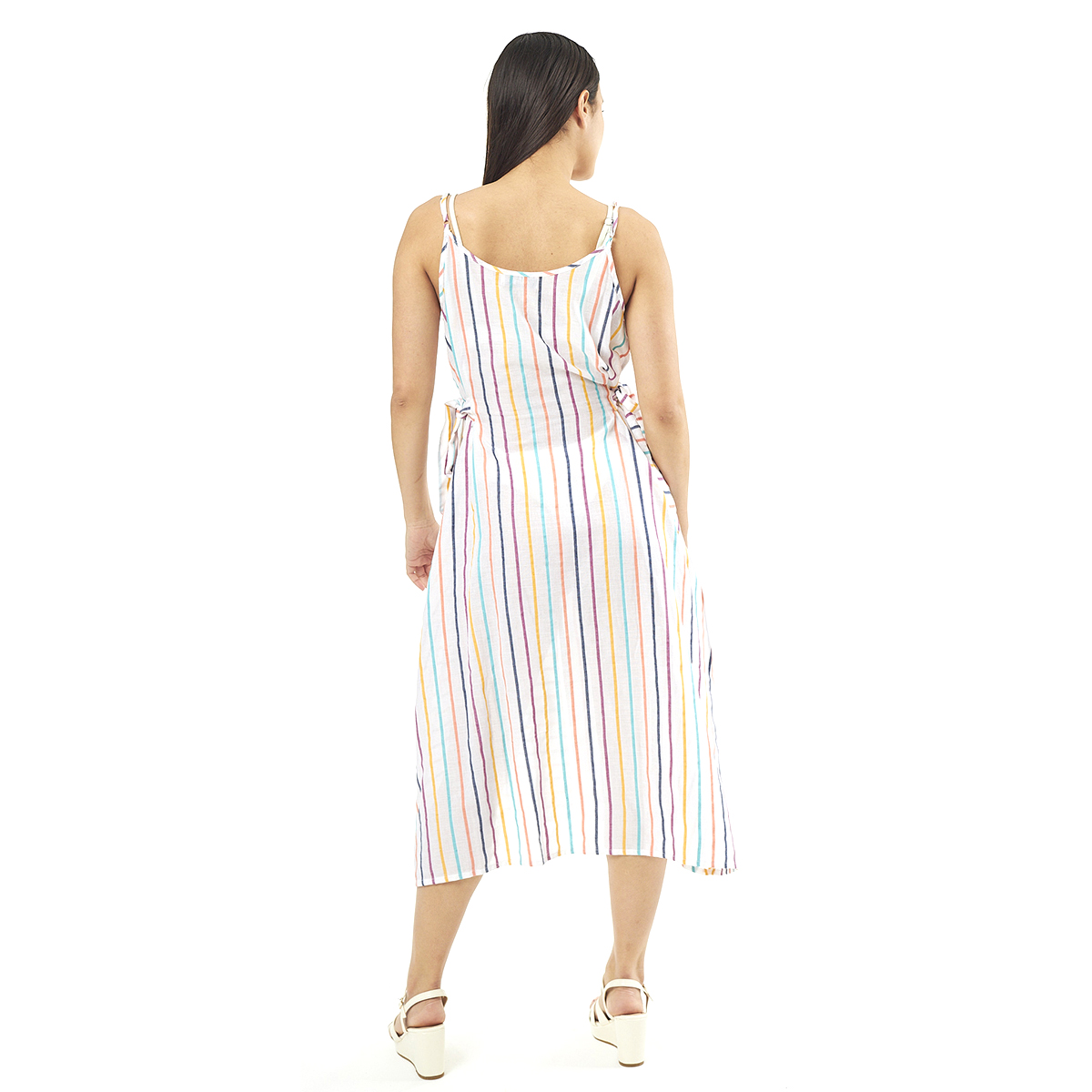 Verde Γυναικείο Φόρεμα 52-0068 Viscoce Ινδίας Πολύχρωμο