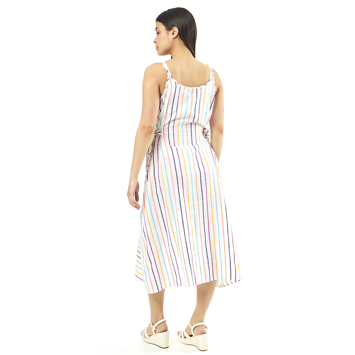 Verde Γυναικείο Φόρεμα 52-0068 Viscoce Ινδίας Πολύχρωμο