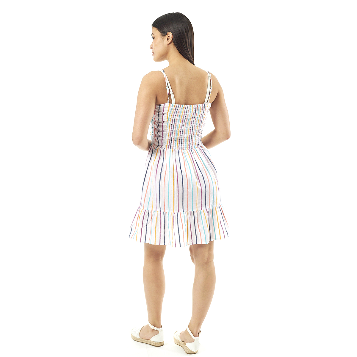 Verde Γυναικείο Φόρεμα 52-0069 Viscoce Ινδίας Πολύχρωμο