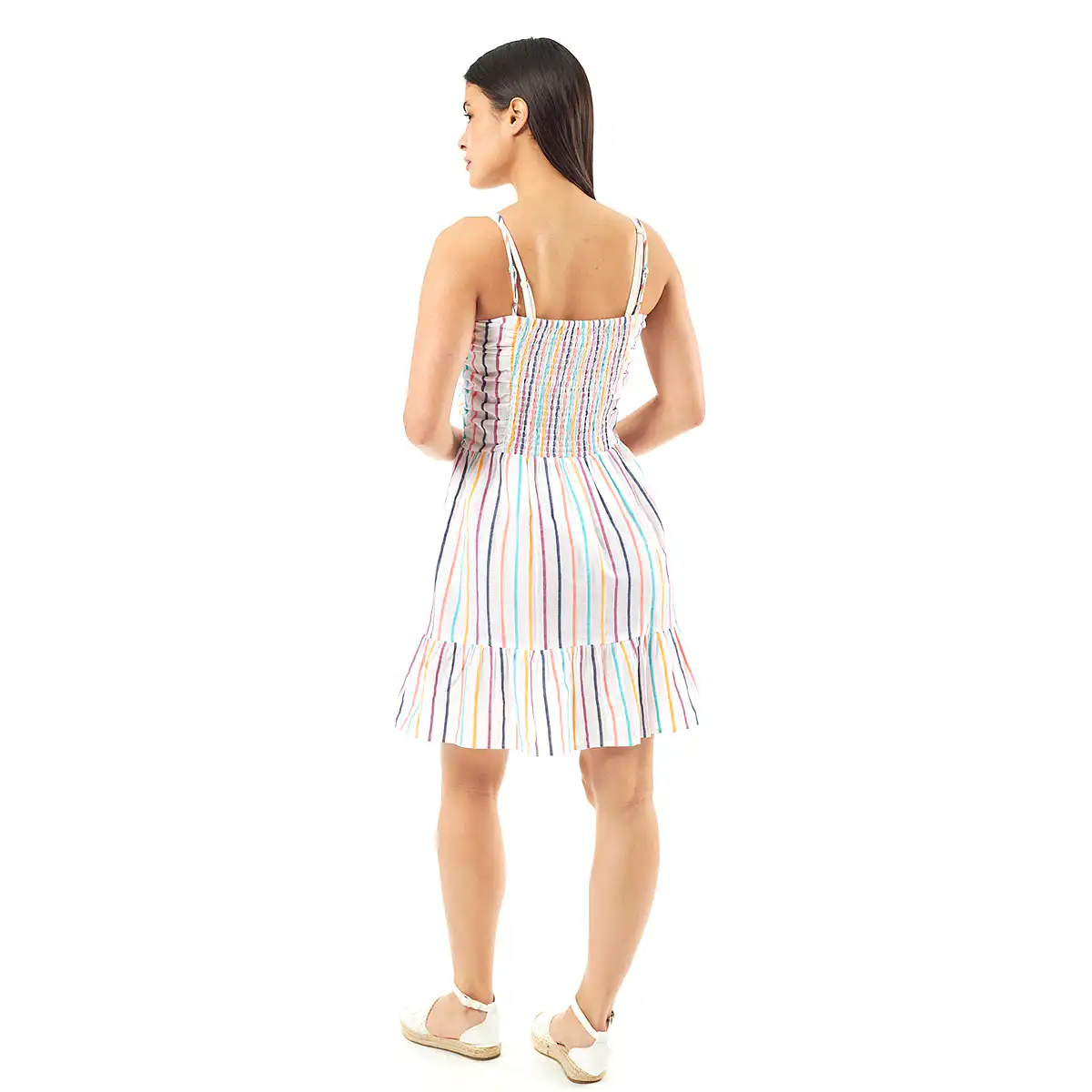 Verde Γυναικείο Φόρεμα 52-0069 Viscoce Ινδίας Πολύχρωμο