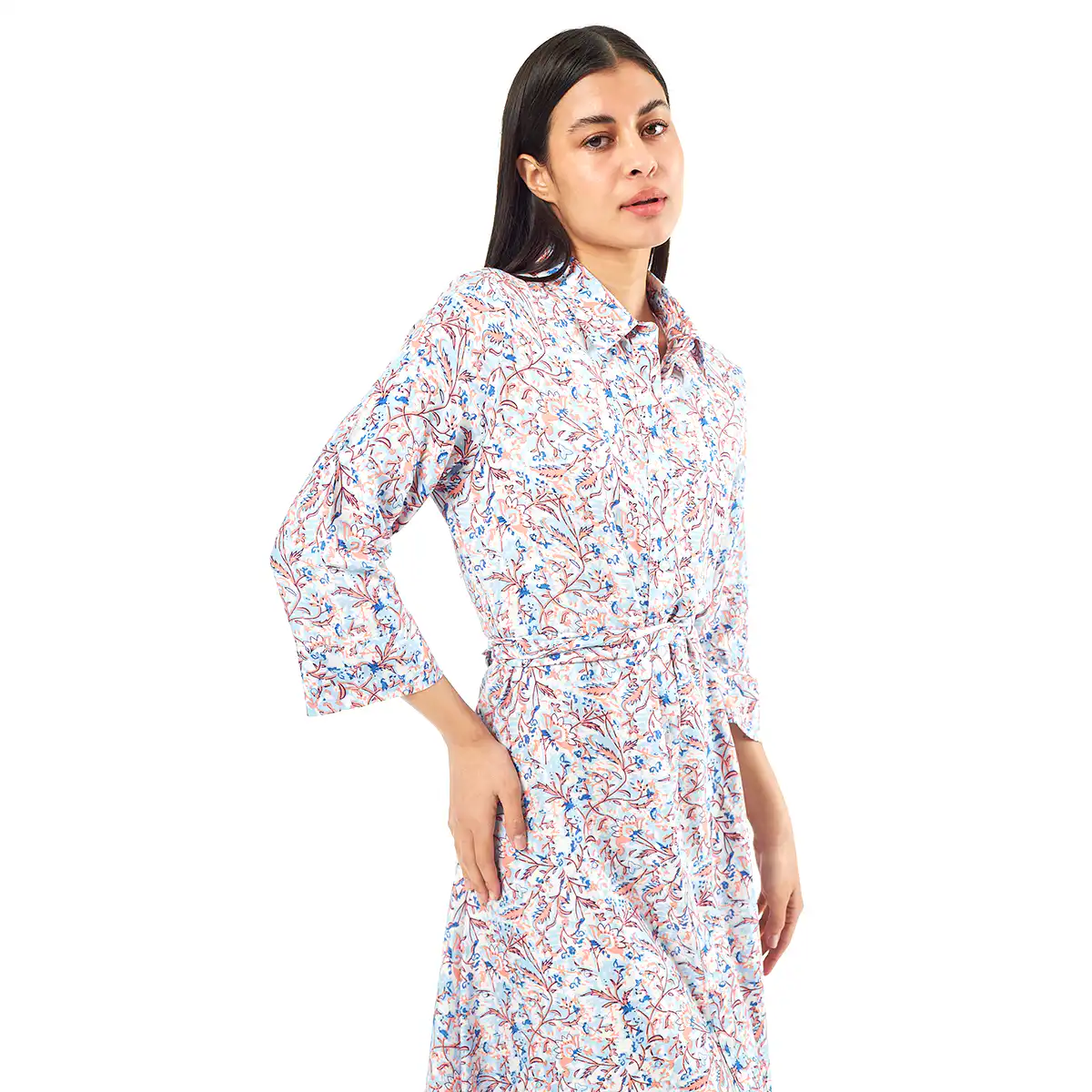 Verde Γυναικείο Φόρεμα 52-0071 Viscoce Ινδίας Μπλέ Verde Γυναικείο Φόρεμα 52-0071 Viscoce Ινδίας Μπλέ