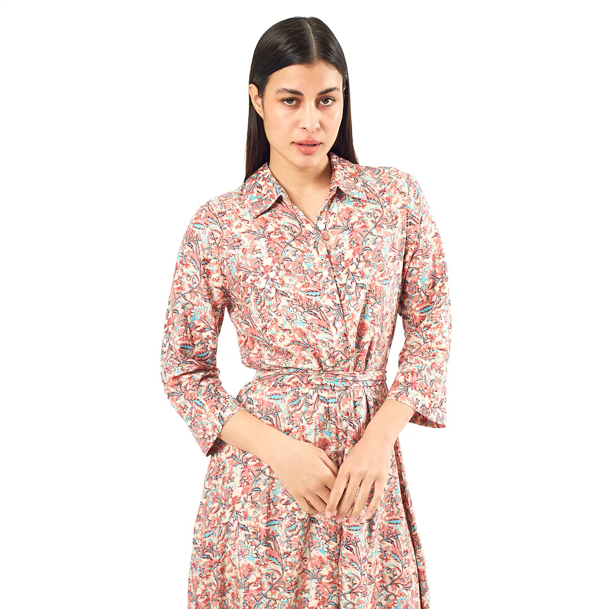 Verde Γυναικείο Φόρεμα 52-0071 Viscoce Ινδίας Ρόζ Verde Γυναικείο Φόρεμα 52-0071 Viscoce Ινδίας Ρόζ