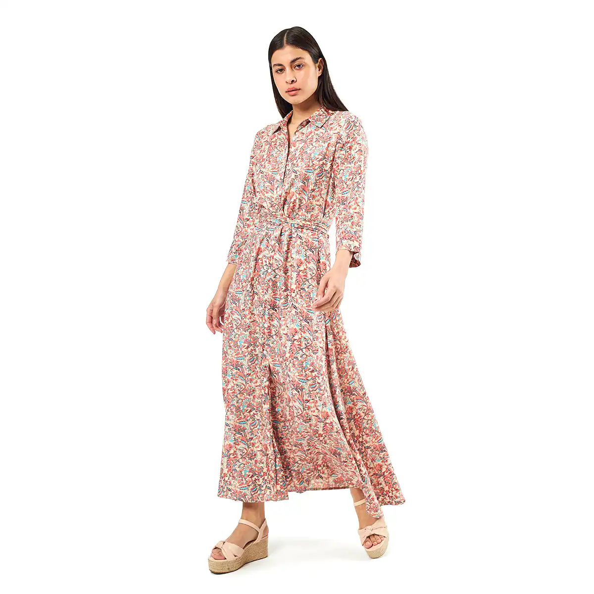 Verde Γυναικείο Φόρεμα 52-0071 Viscoce Ινδίας Ρόζ Verde Γυναικείο Φόρεμα 52-0071 Viscoce Ινδίας Ρόζ