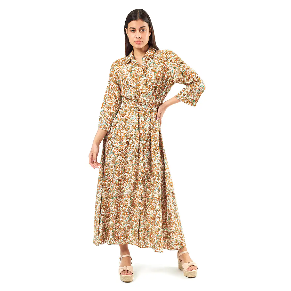 Verde Γυναικείο Φόρεμα 52-0071 Viscoce Ινδίας Χακί Verde Γυναικείο Φόρεμα 52-0071 Viscoce Ινδίας Χακί