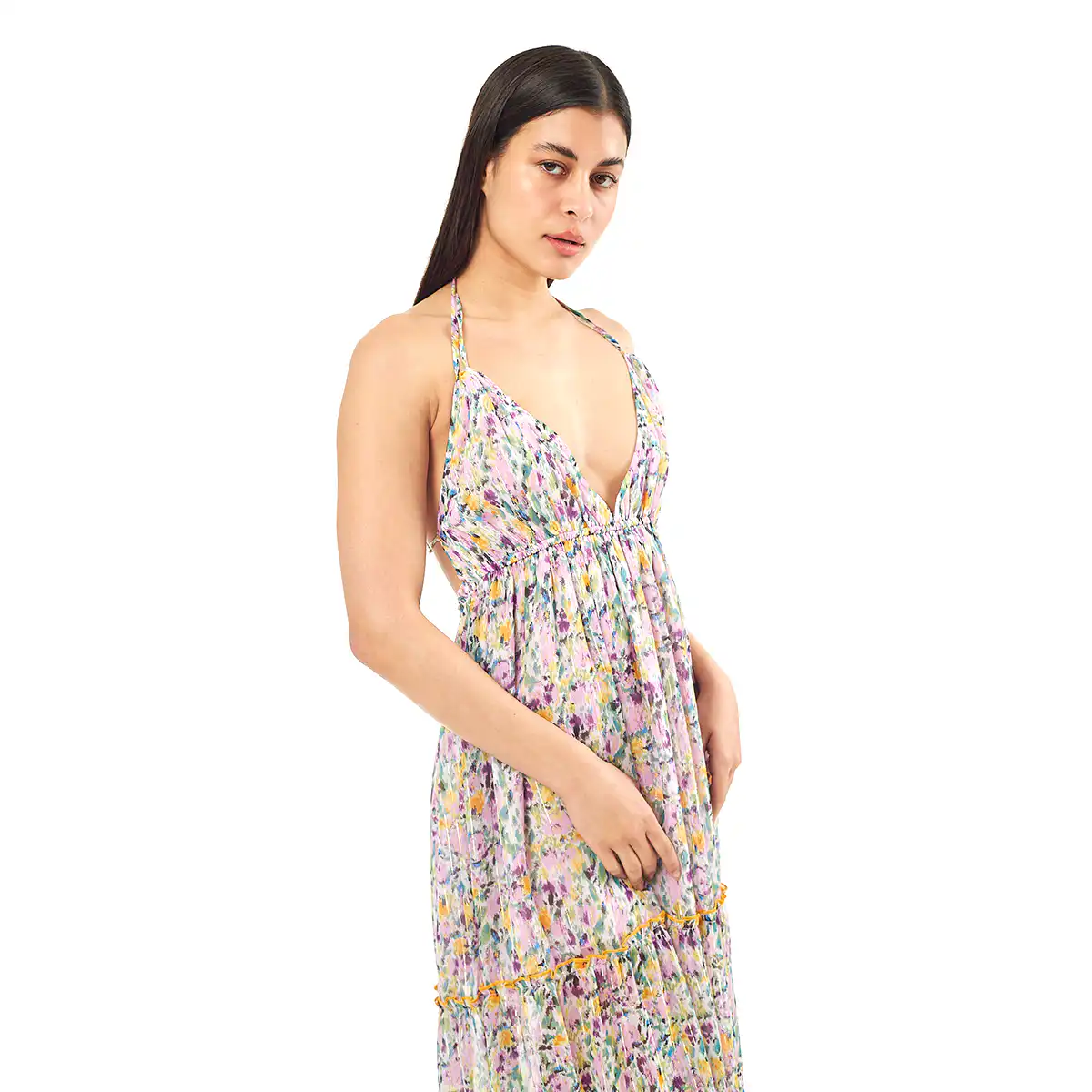 Verde Γυναικείο Φόρεμα 52-0072 Cotton Ινδίας Λιλά Verde Γυναικείο Φόρεμα 52-0072 Cotton Ινδίας Λιλά