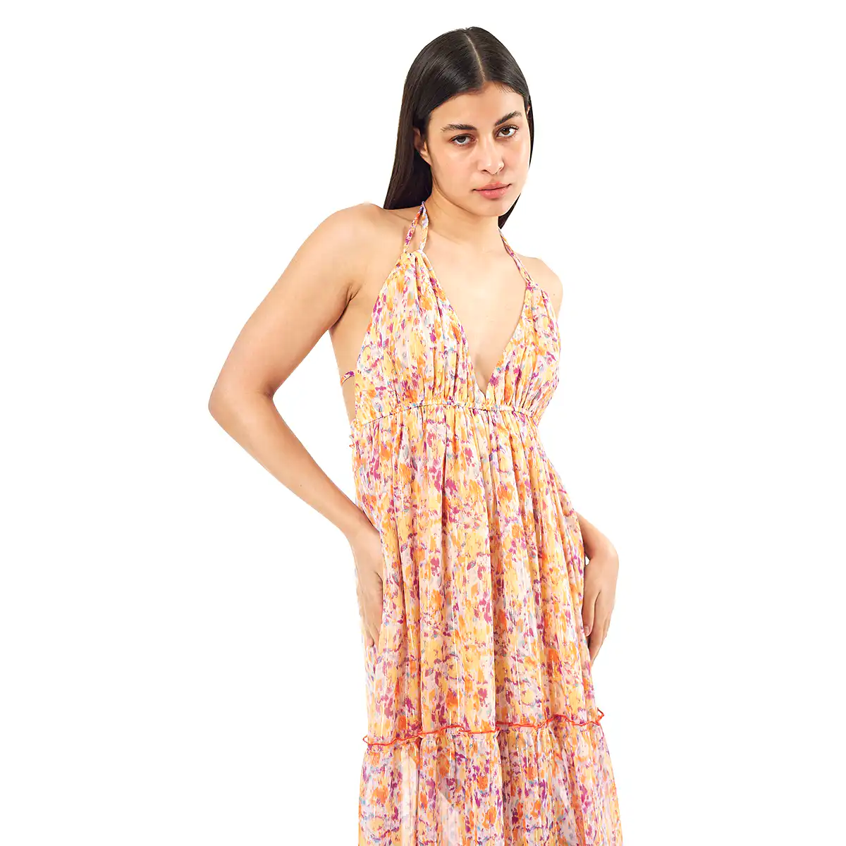 Verde Γυναικείο Φόρεμα 52-0072 Cotton Ινδίας Πορτοκαλί Verde Γυναικείο Φόρεμα 52-0072 Cotton Ινδίας Πορτοκαλί