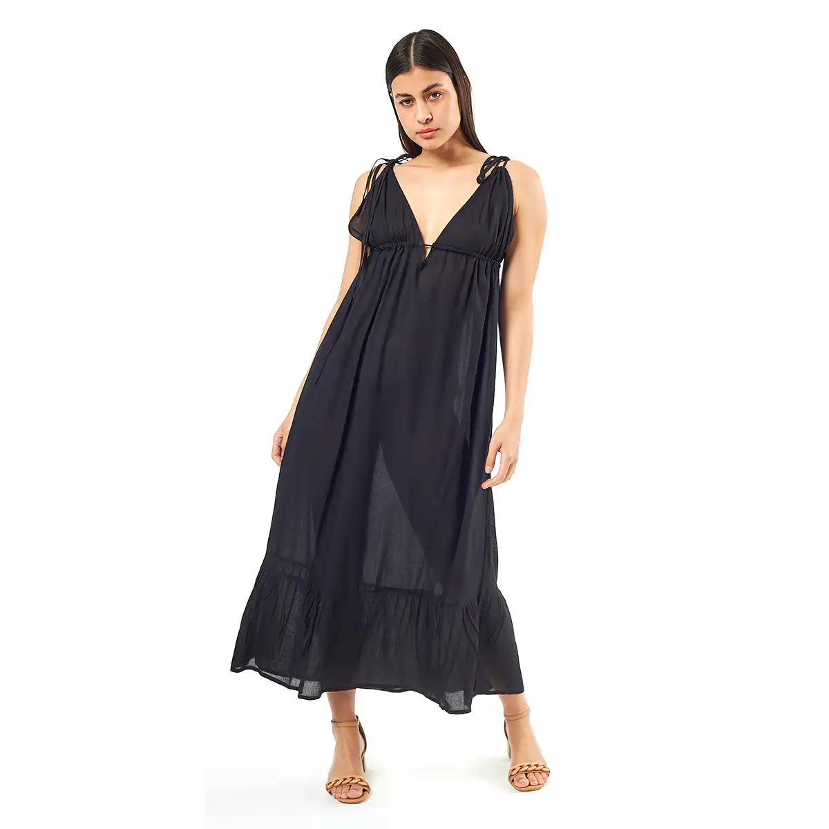 Verde Γυναικείο Φόρεμα 52-0073 Viscoce Ινδίας Μαύρο Verde Γυναικείο Φόρεμα 52-0073 Viscoce Ινδίας Μαύρο