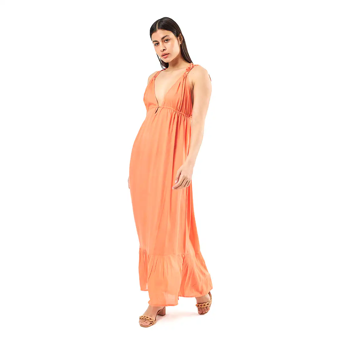 Verde Γυναικείο Φόρεμα 52-0073 Viscoce Ινδίας Πορτοκαλί Verde Γυναικείο Φόρεμα 52-0073 Viscoce Ινδίας Πορτοκαλί