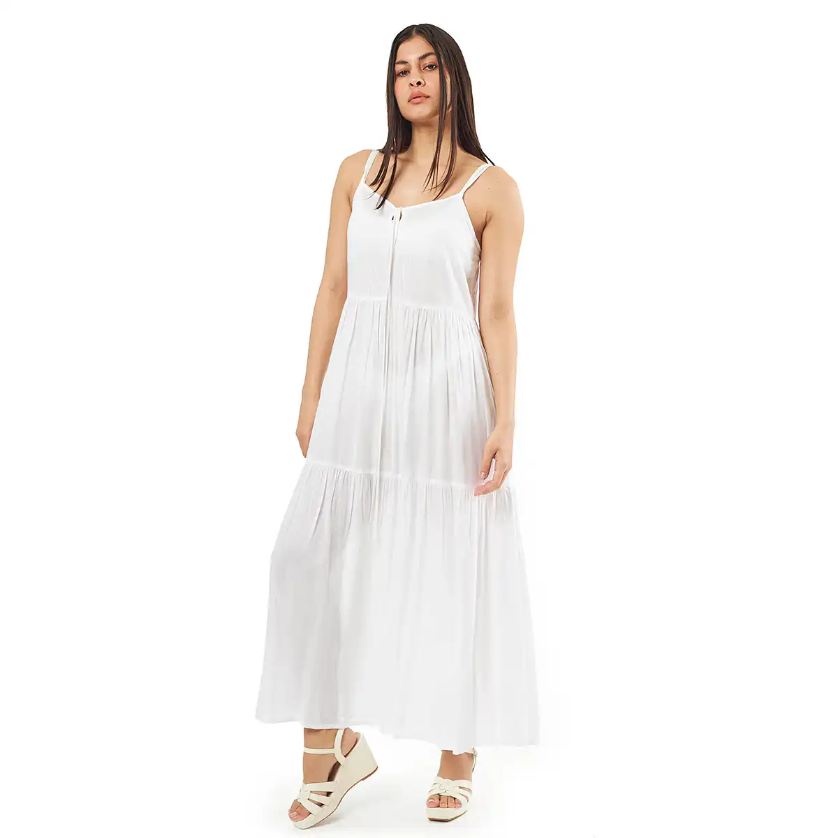 Verde Γυναικείο Φόρεμα 52-0074 Viscoce Ινδίας Άσπρο Verde Γυναικείο Φόρεμα 52-0074 Viscoce Ινδίας Άσπρο