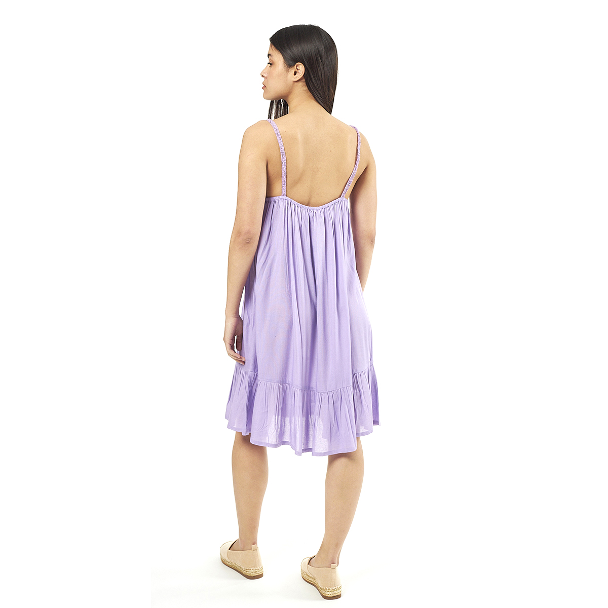 Verde Γυναικείο Φόρεμα 52-0075 Viscoce Ινδίας Λιλά