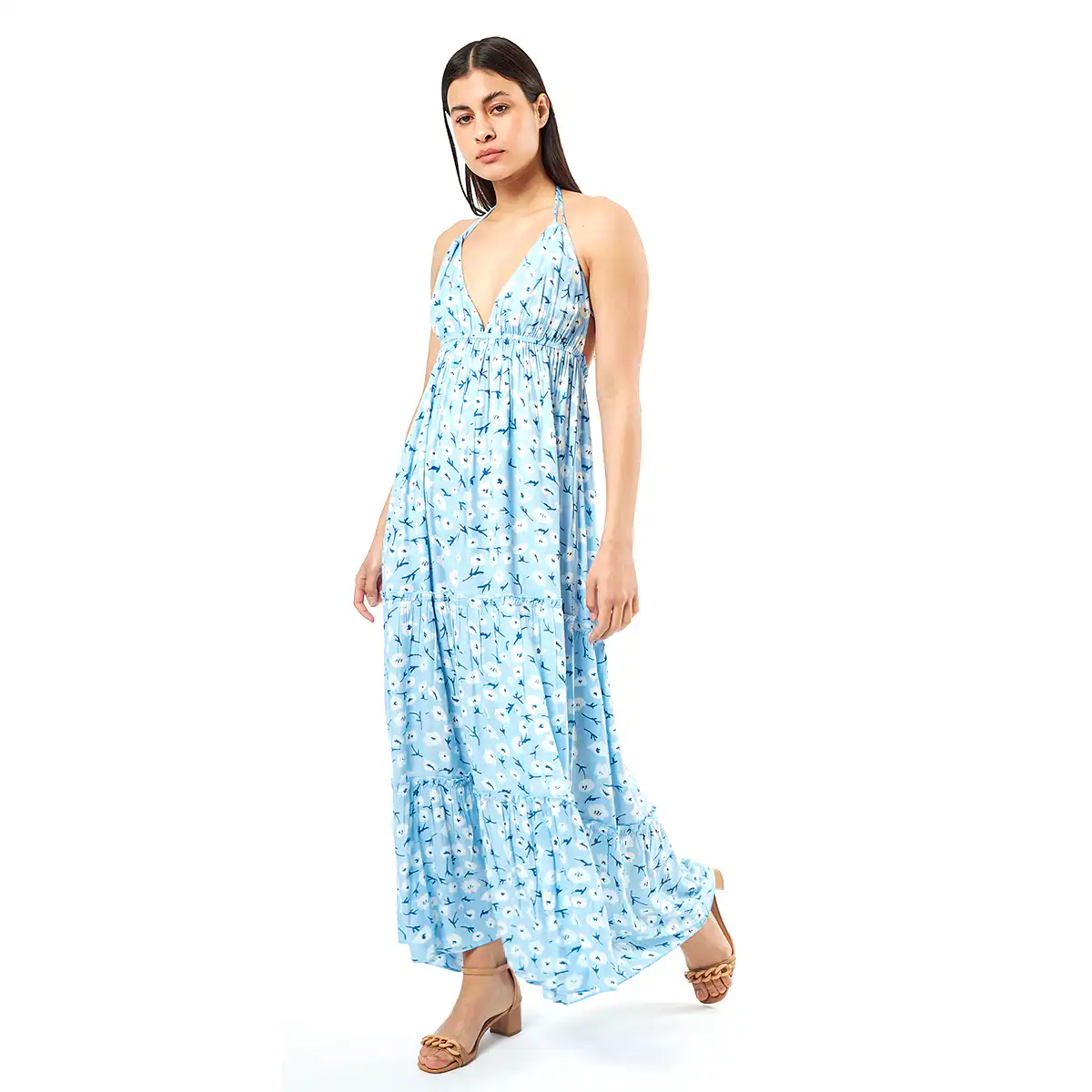 Verde Γυναικείο Φόρεμα 52-0076 Viscoce Ινδίας Μπλέ Verde Γυναικείο Φόρεμα 52-0076 Viscoce Ινδίας Μπλέ