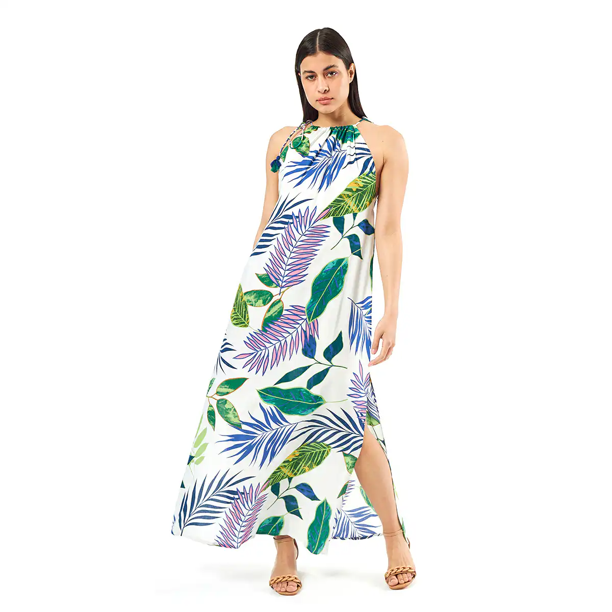 Verde Γυναικείο Φόρεμα 52-0078 Ρεγιόν Ινδίας Άσπρο Verde Γυναικείο Φόρεμα 52-0078 Ρεγιόν Ινδίας Άσπρο