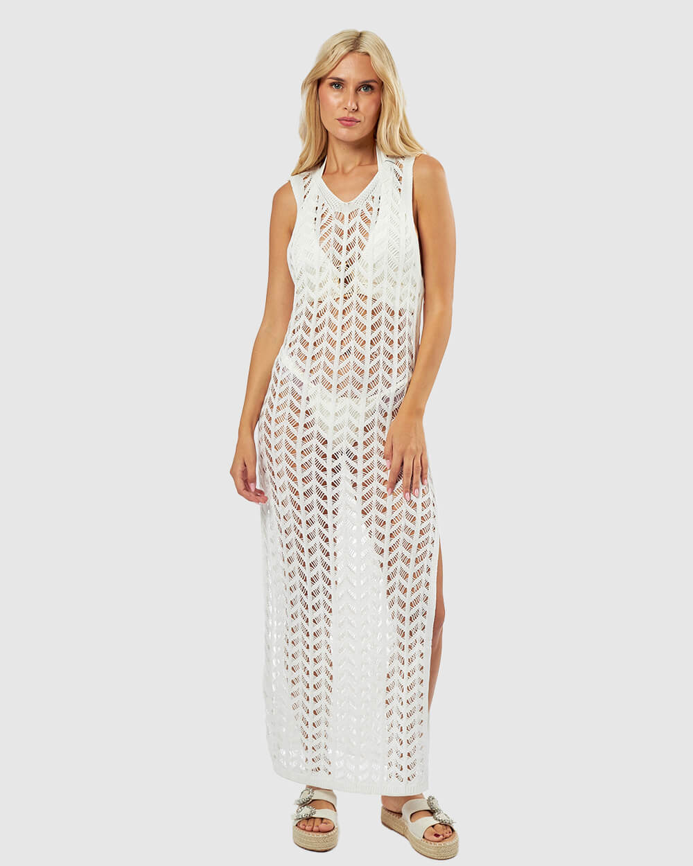 VERDE ΓΥΝΑΙΚΕΙΟ ΦΟΡΕΜΑ 52-0139 ΒΙΣΚΟΖΗ ΑΣΠΡΟ