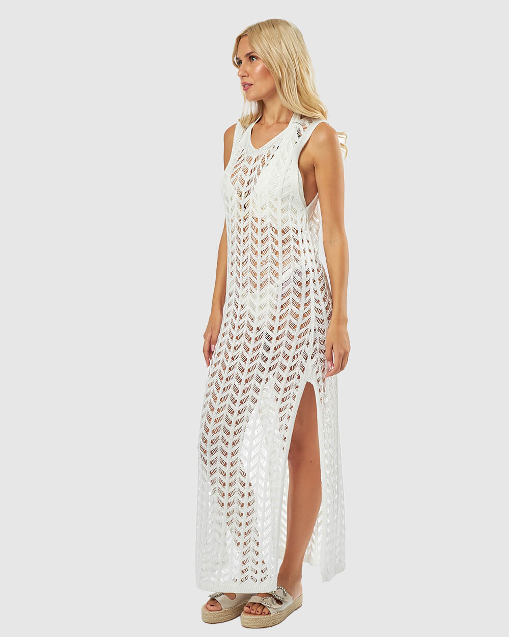 VERDE ΓΥΝΑΙΚΕΙΟ ΦΟΡΕΜΑ 52-0139 ΒΙΣΚΟΖΗ ΑΣΠΡΟ