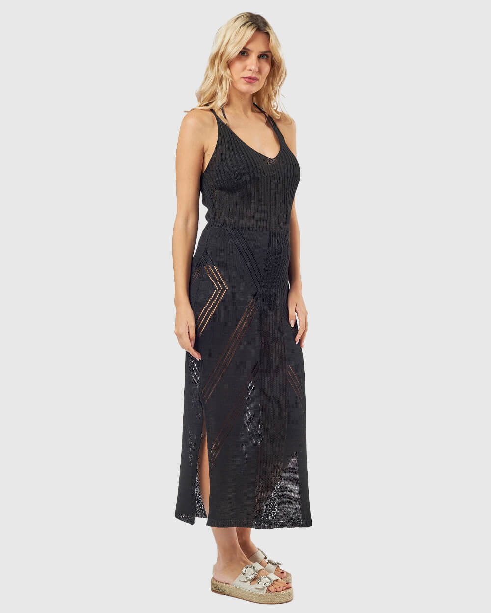 VERDE ΓΥΝΑΙΚΕΙΟ ΦΟΡΕΜΑ 52-0143 ΒΙΣΚΟΖΗ ΜΑΥΡΟ