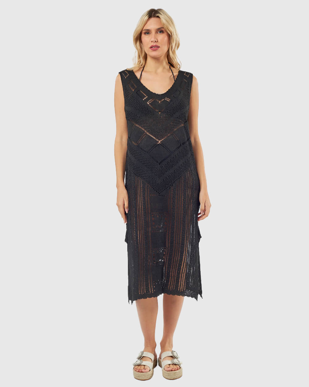 VERDE ΓΥΝΑΙΚΕΙΟ ΦΟΡΕΜΑ 52-0145 ΒΙΣΚΟΖΗ ΜΑΥΡΟ