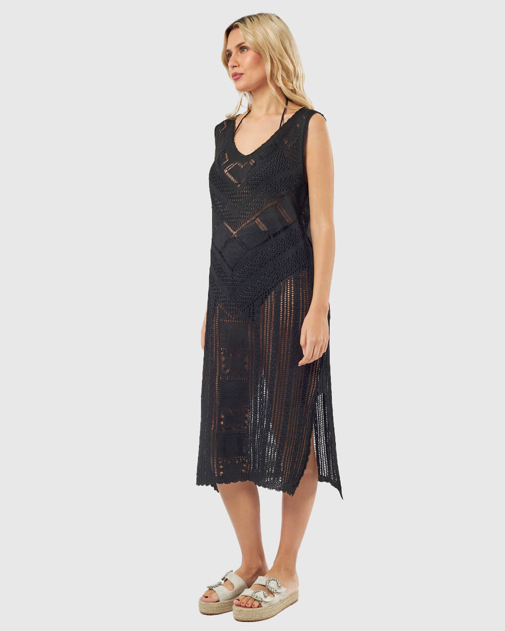 VERDE ΓΥΝΑΙΚΕΙΟ ΦΟΡΕΜΑ 52-0145 ΒΙΣΚΟΖΗ ΜΑΥΡΟ