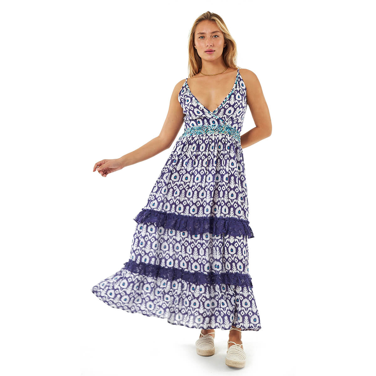 Verde Γυναικείο Φόρεμα 52-0132 Βαμβακερό Μωβ