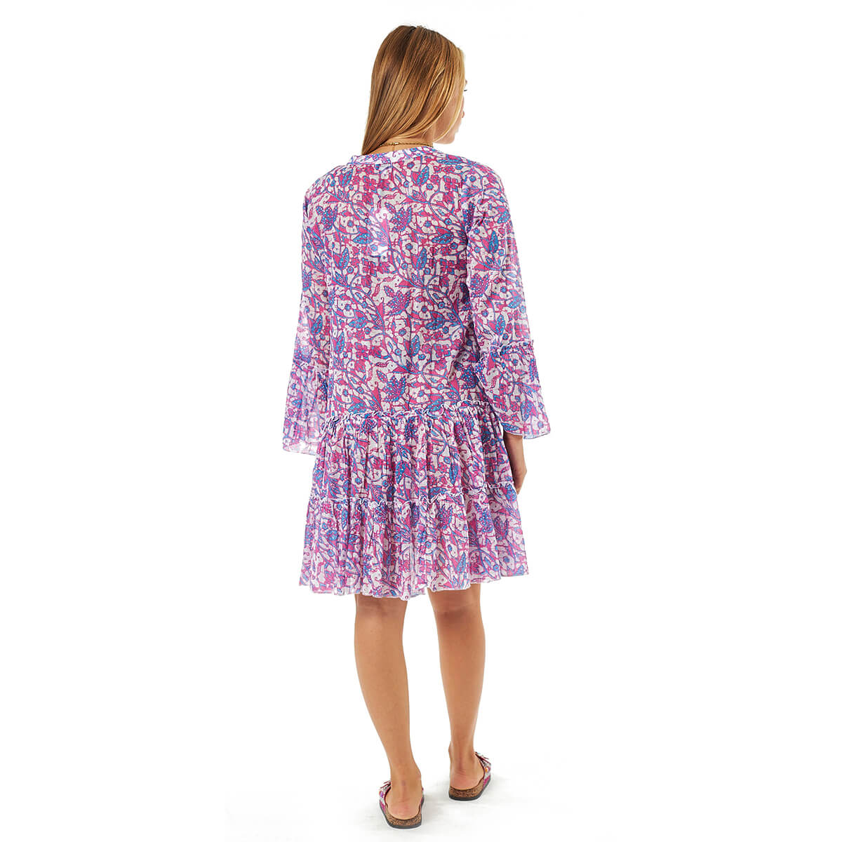 Verde Γυναικείο Φόρεμα 52-0090 Βαμβακερό Μωβ Verde Γυναικείο Φόρεμα 52-0090 Βαμβακερό Μωβ